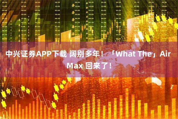 中兴证券APP下载 阔别多年！「What The」Air Max 回来了！
