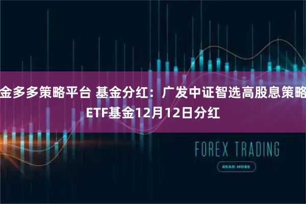 金多多策略平台 基金分红：广发中证智选高股息策略ETF基金12月12日分红